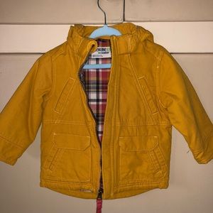 OshKosh yellow rain jacket